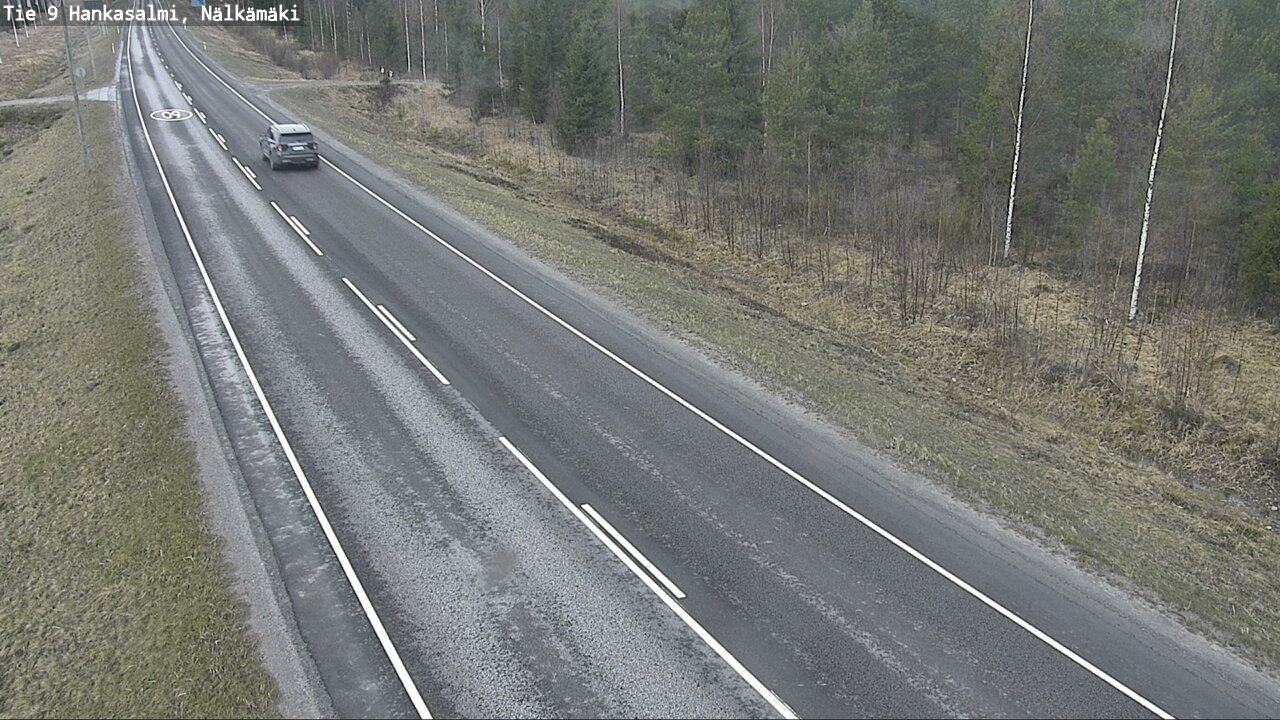 Weather Camera Image Väg 9 Hankasalmi, Nälkämäki, Hankasalmi, Keski-Suomi