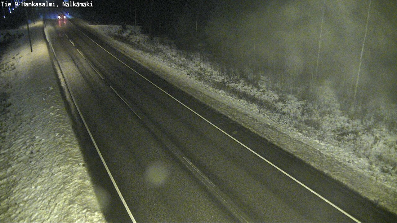 Weather Camera Image Väg 9 Hankasalmi, Nälkämäki, Hankasalmi, Keski-Suomi