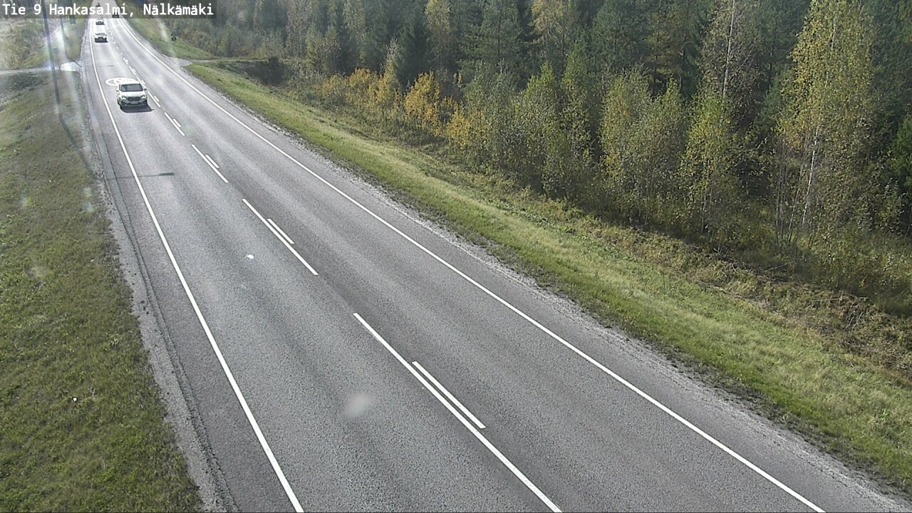 Weather Camera Image Väg 9 Hankasalmi, Nälkämäki, Hankasalmi, Keski-Suomi