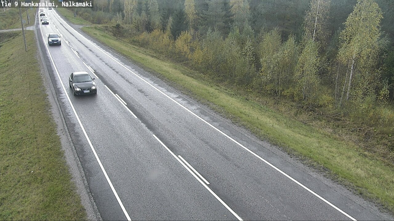 Weather Camera Image Väg 9 Hankasalmi, Nälkämäki, Hankasalmi, Keski-Suomi