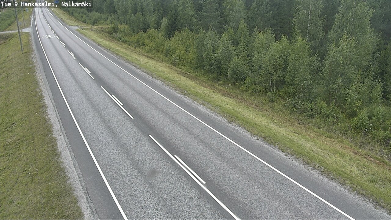 Weather Camera Image Väg 9 Hankasalmi, Nälkämäki, Hankasalmi, Keski-Suomi