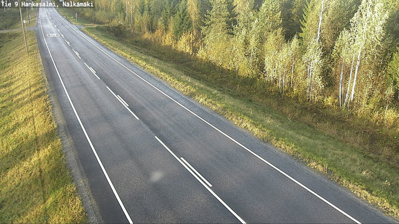 Weather Camera Image Väg 9 Hankasalmi, Nälkämäki, Hankasalmi, Keski-Suomi