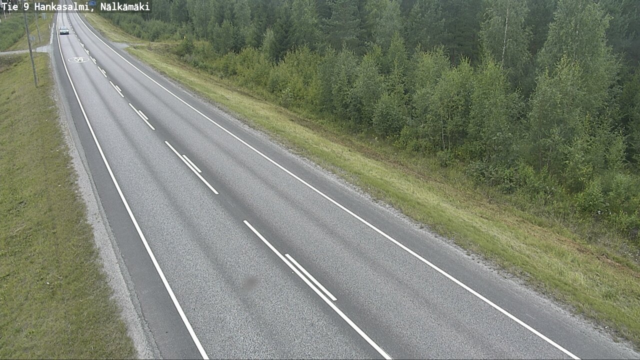 Weather Camera Image Väg 9 Hankasalmi, Nälkämäki, Hankasalmi, Keski-Suomi