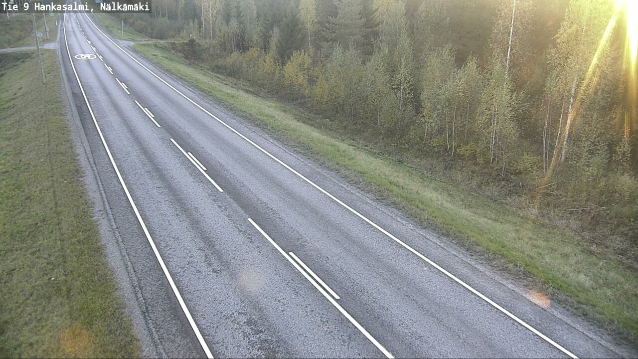 Weather Camera Image Väg 9 Hankasalmi, Nälkämäki, Hankasalmi, Keski-Suomi