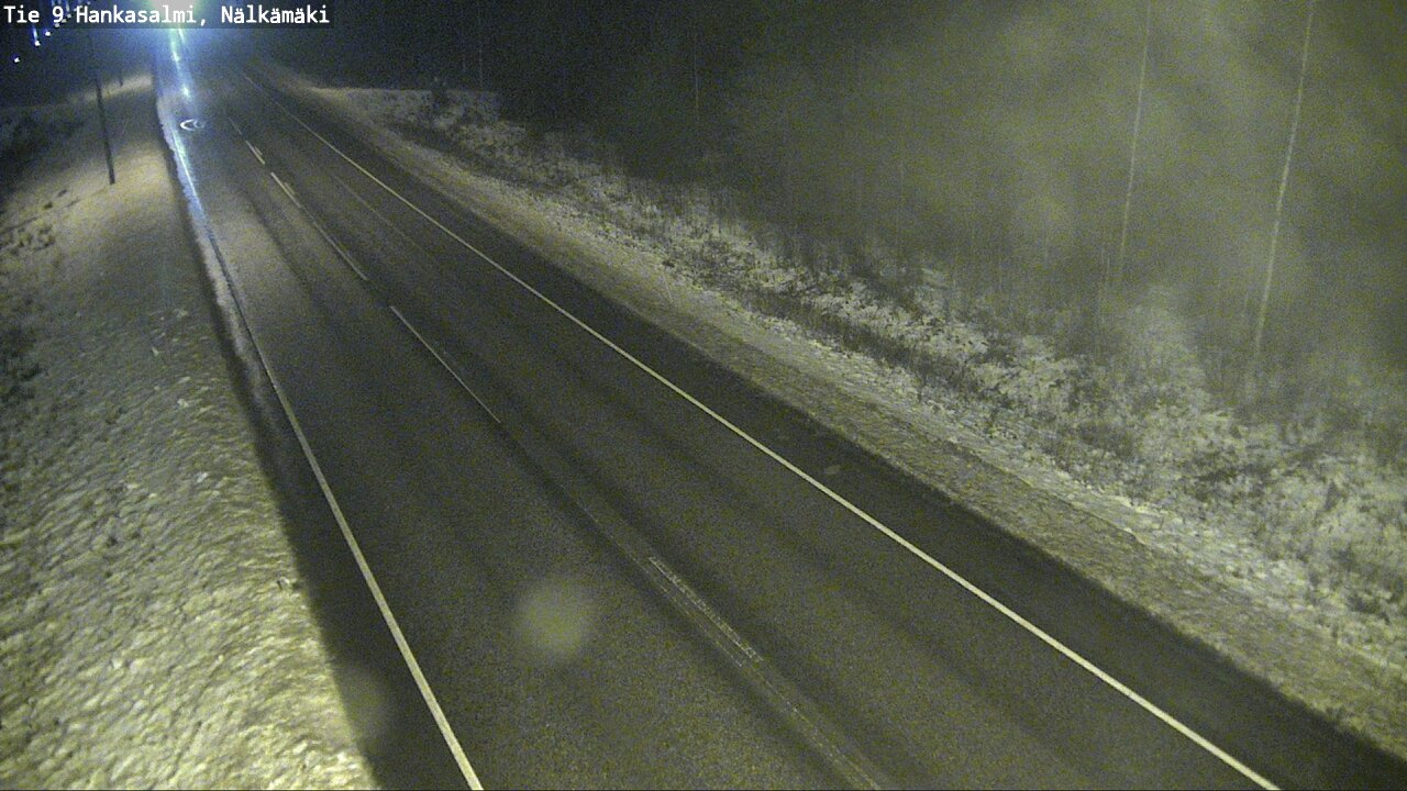 Weather Camera Image Väg 9 Hankasalmi, Nälkämäki, Hankasalmi, Keski-Suomi