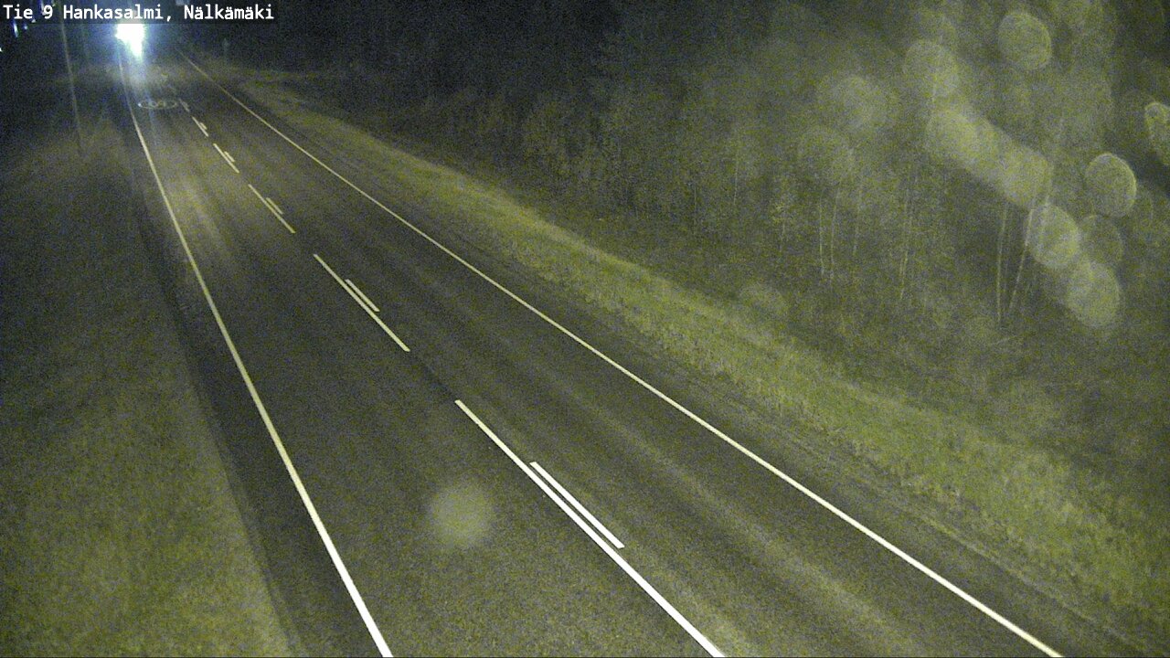 Weather Camera Image Väg 9 Hankasalmi, Nälkämäki, Hankasalmi, Keski-Suomi