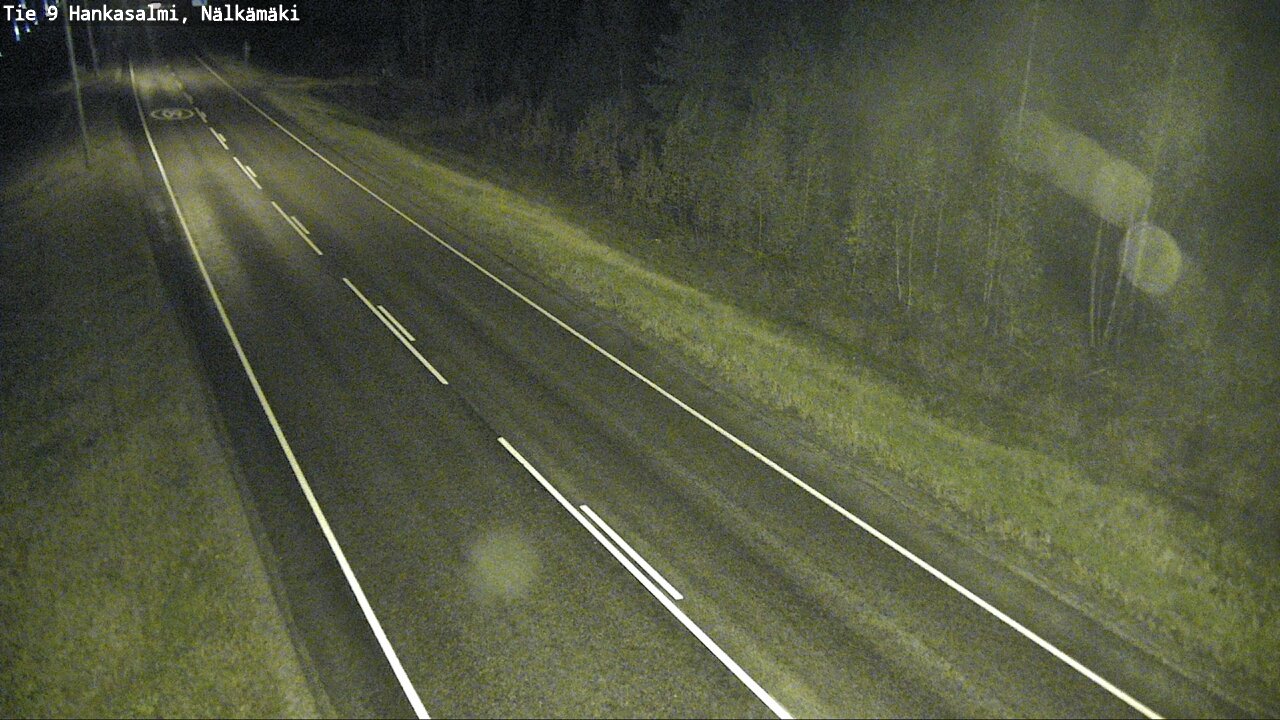 Weather Camera Image Väg 9 Hankasalmi, Nälkämäki, Hankasalmi, Keski-Suomi