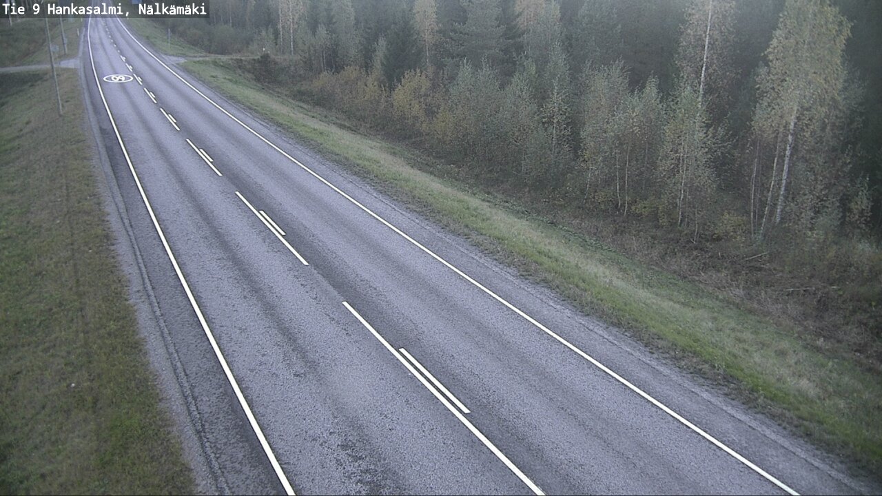 Weather Camera Image Väg 9 Hankasalmi, Nälkämäki, Hankasalmi, Keski-Suomi