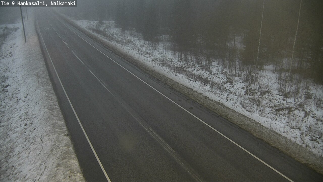 Weather Camera Image Väg 9 Hankasalmi, Nälkämäki, Hankasalmi, Keski-Suomi