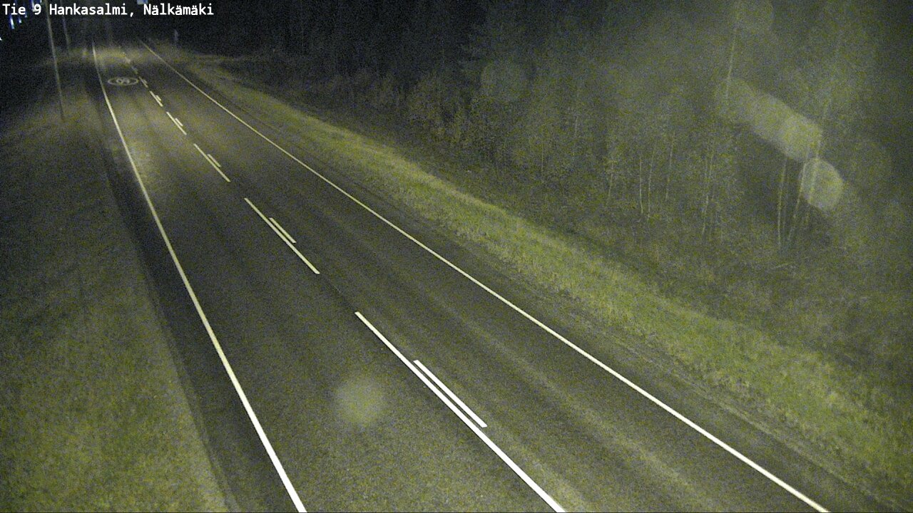 Weather Camera Image Väg 9 Hankasalmi, Nälkämäki, Hankasalmi, Keski-Suomi