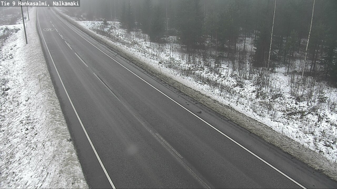 Weather Camera Image Väg 9 Hankasalmi, Nälkämäki, Hankasalmi, Keski-Suomi