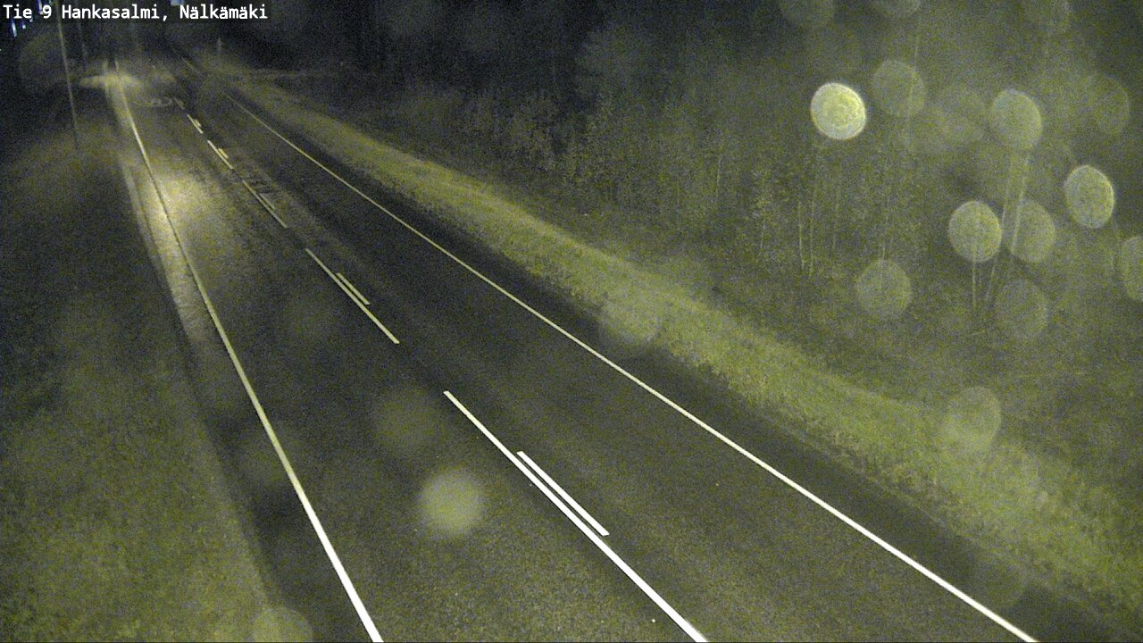 Weather Camera Image Väg 9 Hankasalmi, Nälkämäki, Hankasalmi, Keski-Suomi