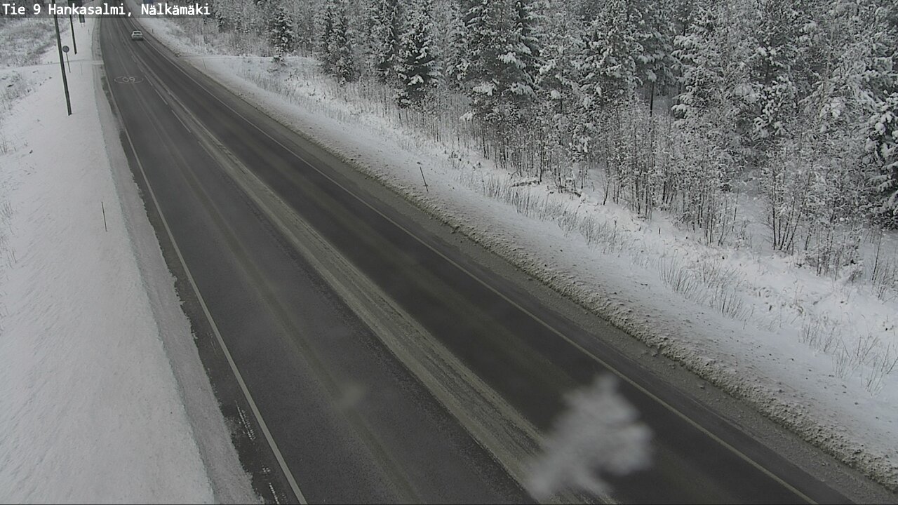 Weather Camera Image Väg 9 Hankasalmi, Nälkämäki, Hankasalmi, Keski-Suomi