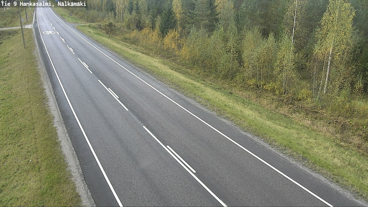 Weather Camera Image Väg 9 Hankasalmi, Nälkämäki, Hankasalmi, Keski-Suomi