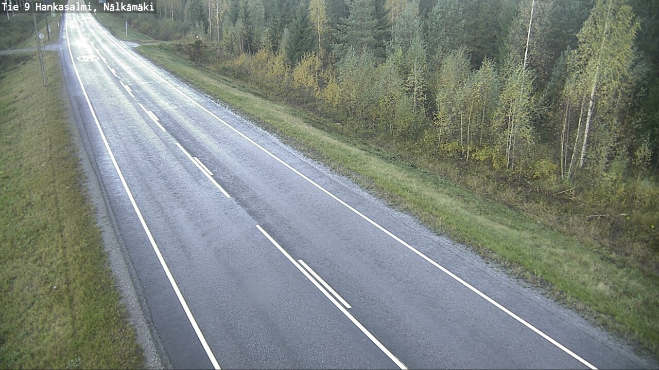 Weather Camera Image Väg 9 Hankasalmi, Nälkämäki, Hankasalmi, Keski-Suomi