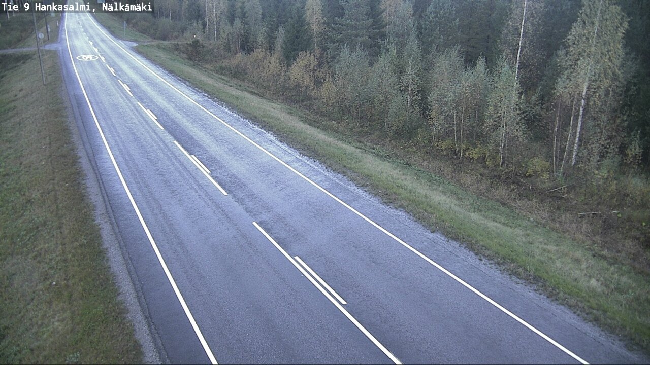 Weather Camera Image Väg 9 Hankasalmi, Nälkämäki, Hankasalmi, Keski-Suomi