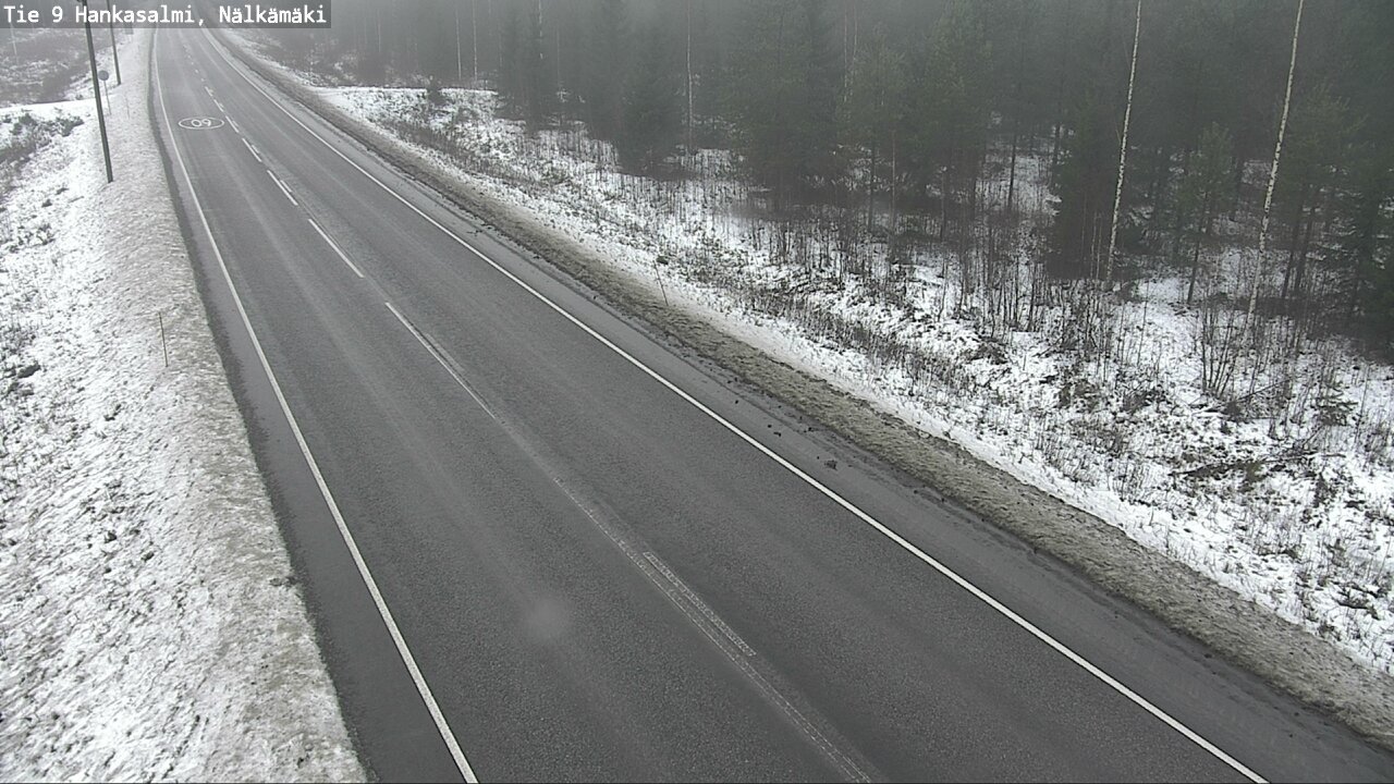 Weather Camera Image Väg 9 Hankasalmi, Nälkämäki, Hankasalmi, Keski-Suomi