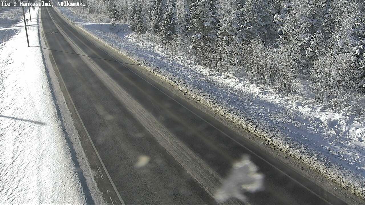 Weather Camera Image Väg 9 Hankasalmi, Nälkämäki, Hankasalmi, Keski-Suomi