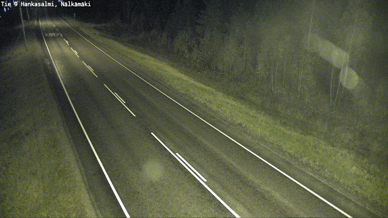 Weather Camera Image Väg 9 Hankasalmi, Nälkämäki, Hankasalmi, Keski-Suomi