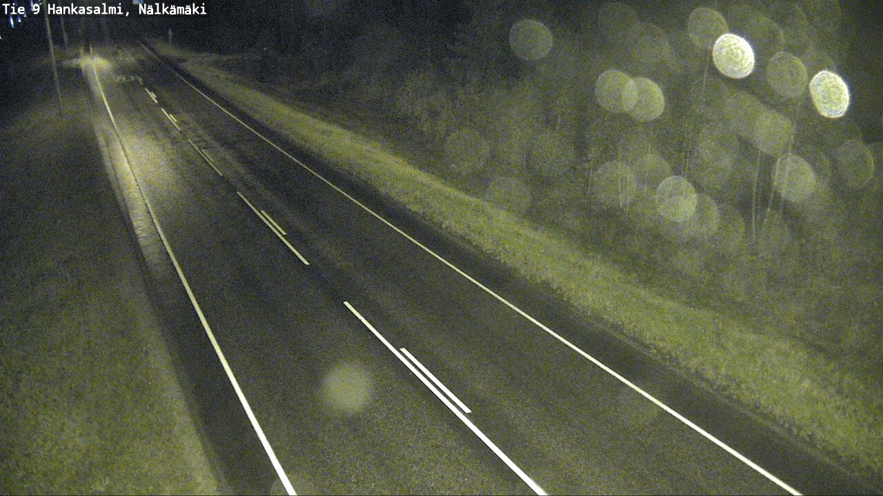 Weather Camera Image Väg 9 Hankasalmi, Nälkämäki, Hankasalmi, Keski-Suomi