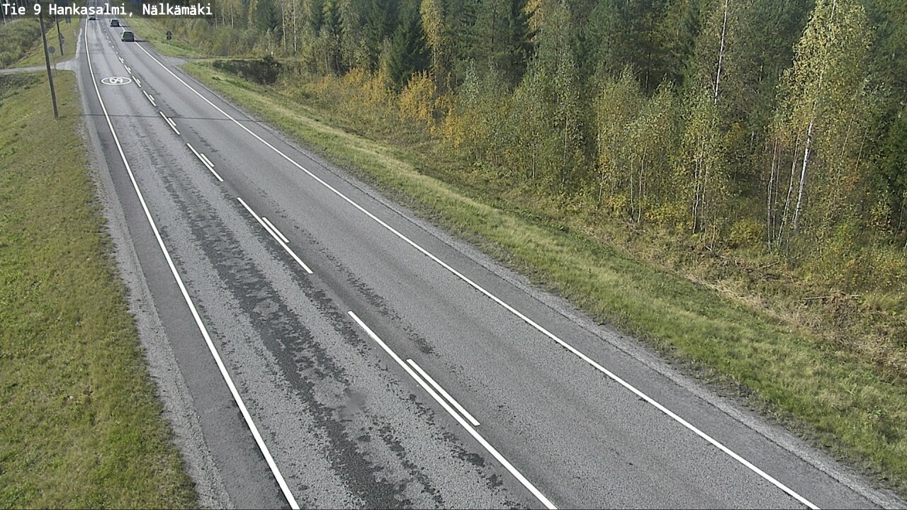 Weather Camera Image Väg 9 Hankasalmi, Nälkämäki, Hankasalmi, Keski-Suomi