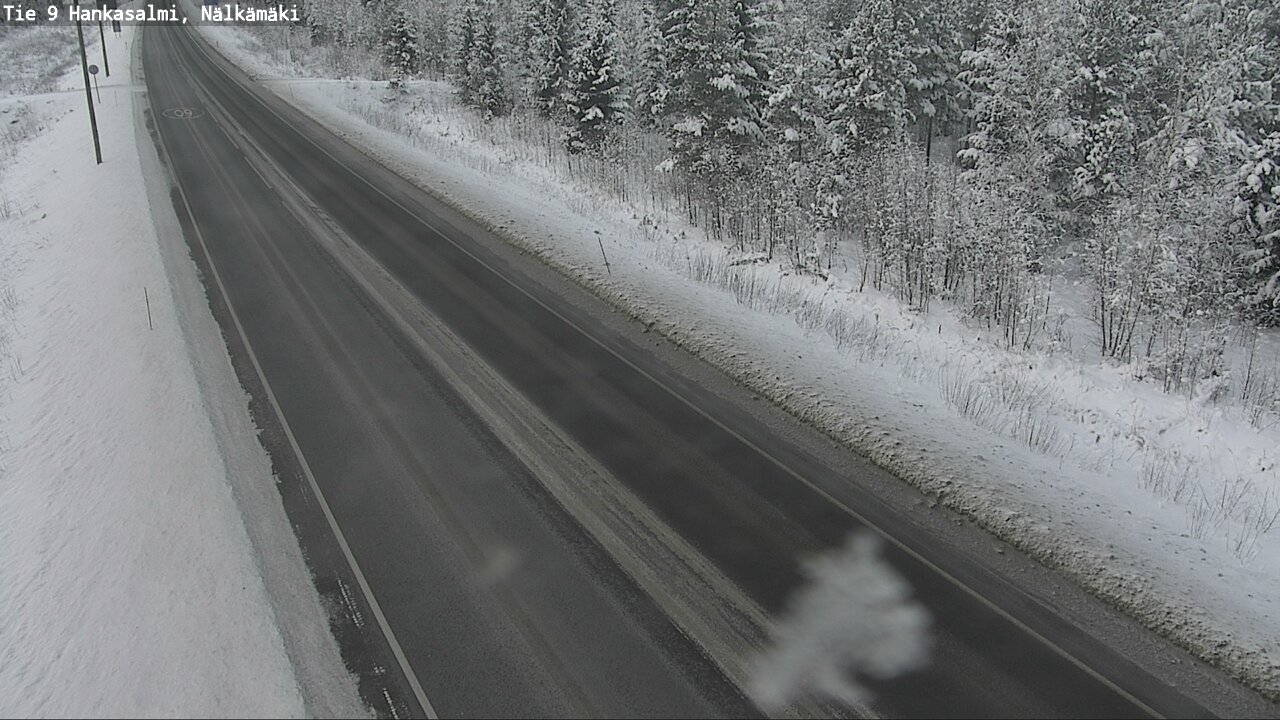 Weather Camera Image Väg 9 Hankasalmi, Nälkämäki, Hankasalmi, Keski-Suomi