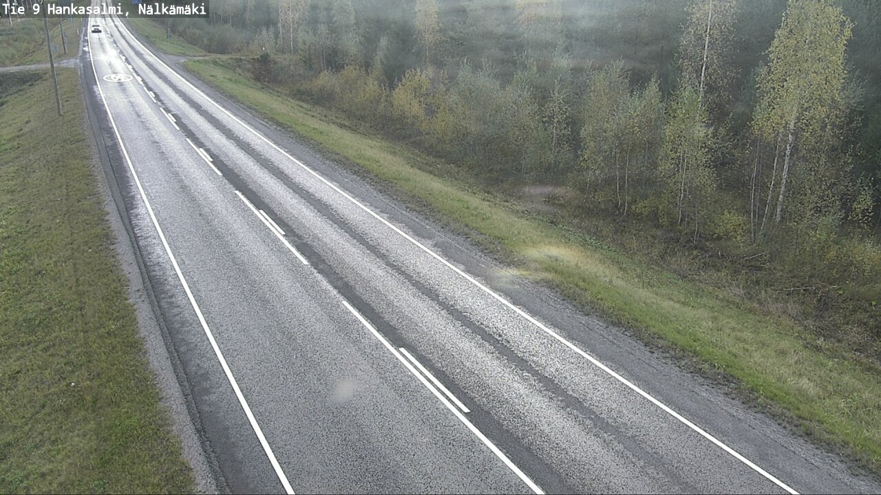 Weather Camera Image Väg 9 Hankasalmi, Nälkämäki, Hankasalmi, Keski-Suomi