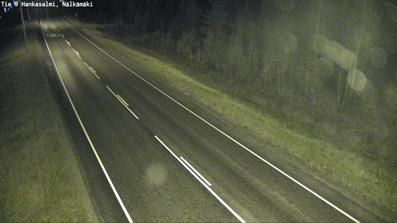 Weather Camera Image Väg 9 Hankasalmi, Nälkämäki, Hankasalmi, Keski-Suomi