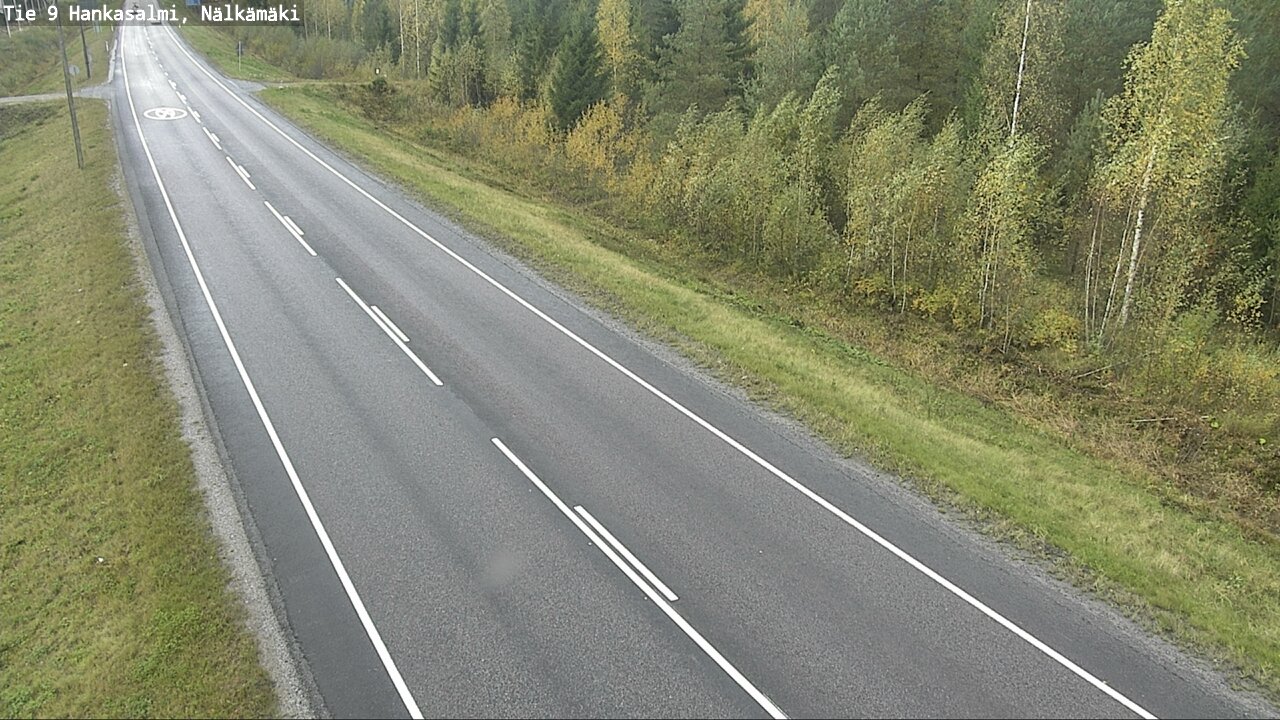 Weather Camera Image Väg 9 Hankasalmi, Nälkämäki, Hankasalmi, Keski-Suomi