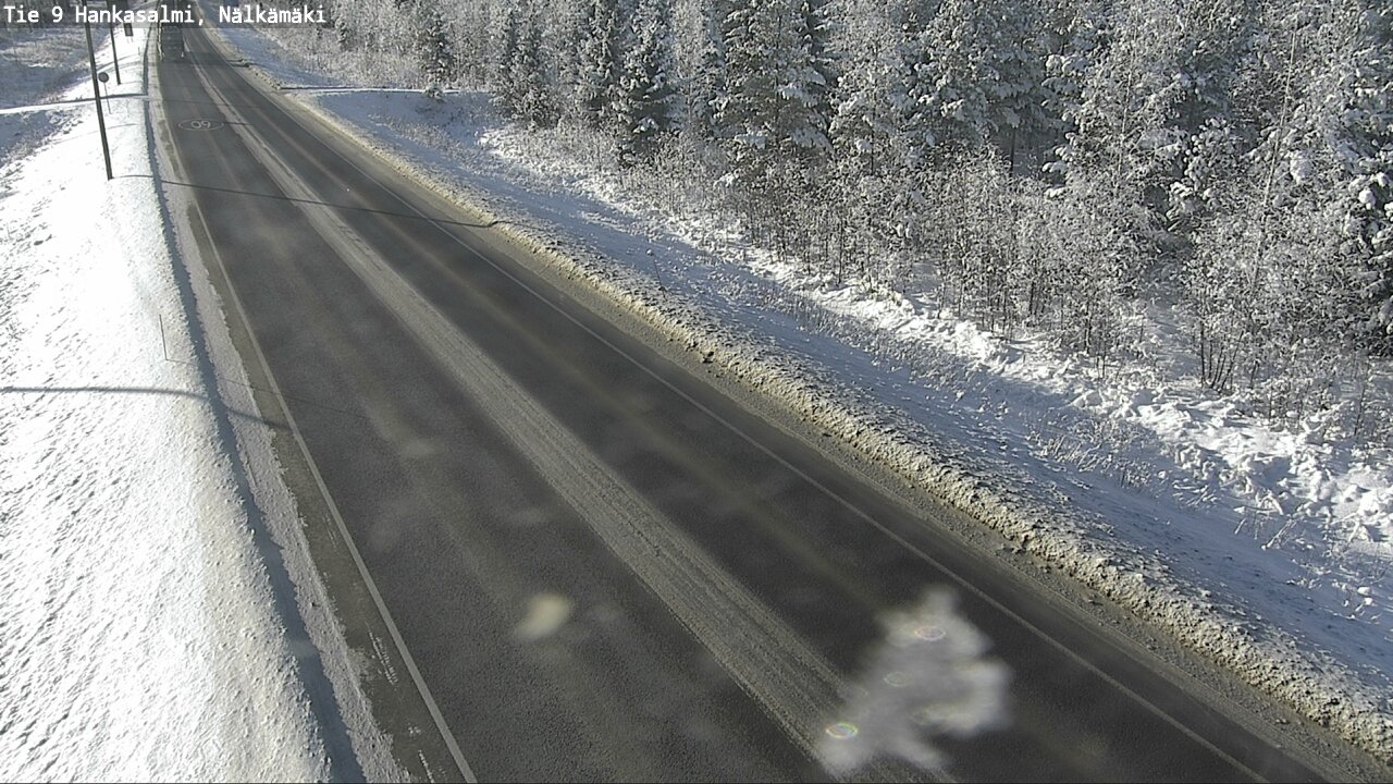 Weather Camera Image Väg 9 Hankasalmi, Nälkämäki, Hankasalmi, Keski-Suomi