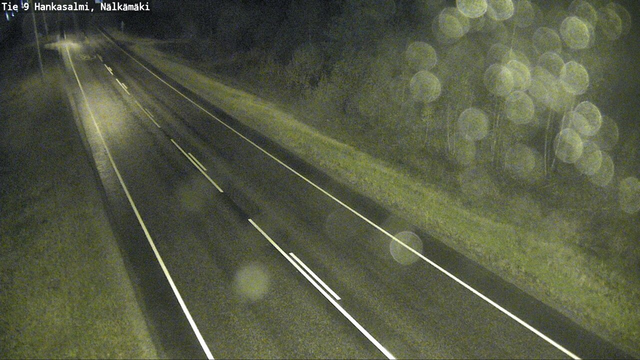 Weather Camera Image Väg 9 Hankasalmi, Nälkämäki, Hankasalmi, Keski-Suomi