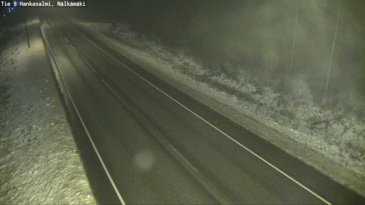Weather Camera Image Väg 9 Hankasalmi, Nälkämäki, Hankasalmi, Keski-Suomi