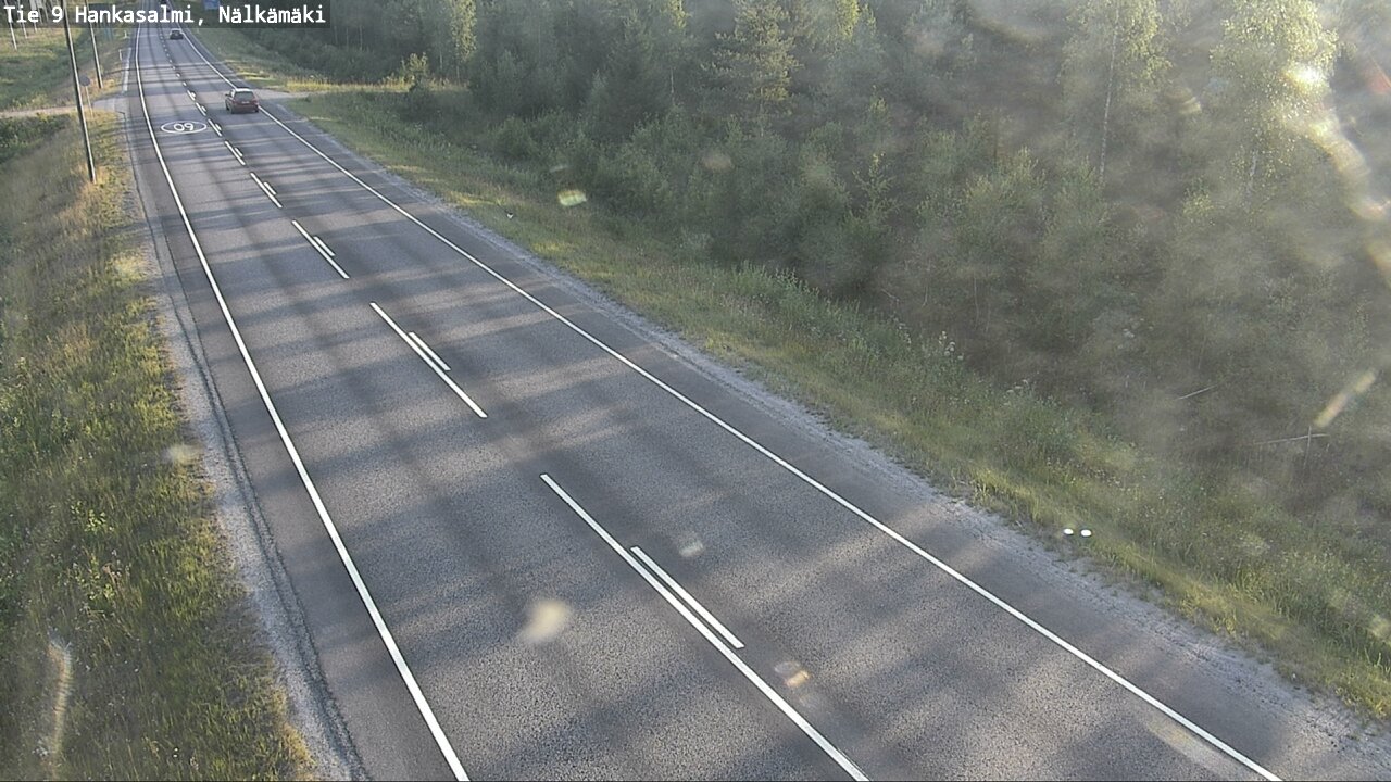 Weather Camera Image Road 9 Hankasalmi, Nälkämäki, Hankasalmi, Keski-Suomi