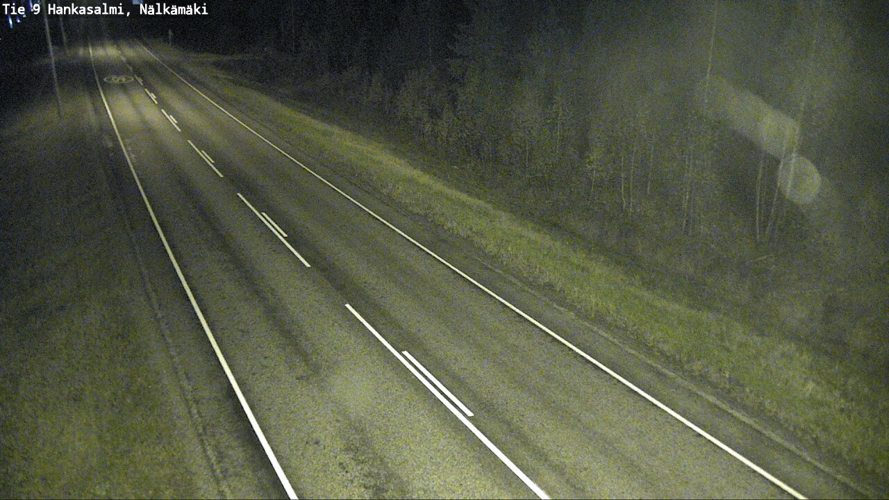 Weather Camera Image Väg 9 Hankasalmi, Nälkämäki, Hankasalmi, Keski-Suomi