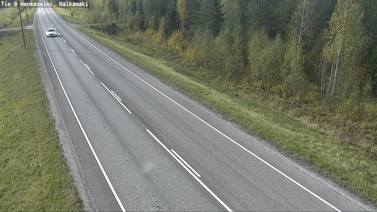 Weather Camera Image Väg 9 Hankasalmi, Nälkämäki, Hankasalmi, Keski-Suomi