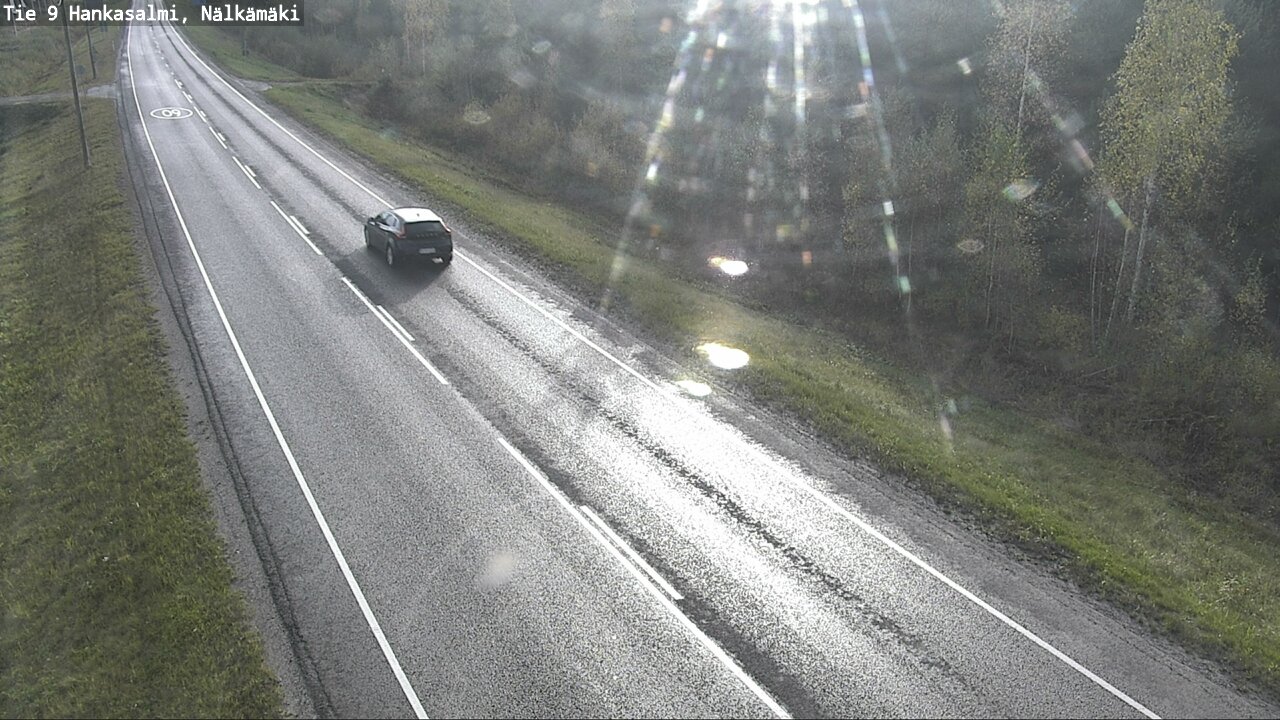 Weather Camera Image Väg 9 Hankasalmi, Nälkämäki, Hankasalmi, Keski-Suomi