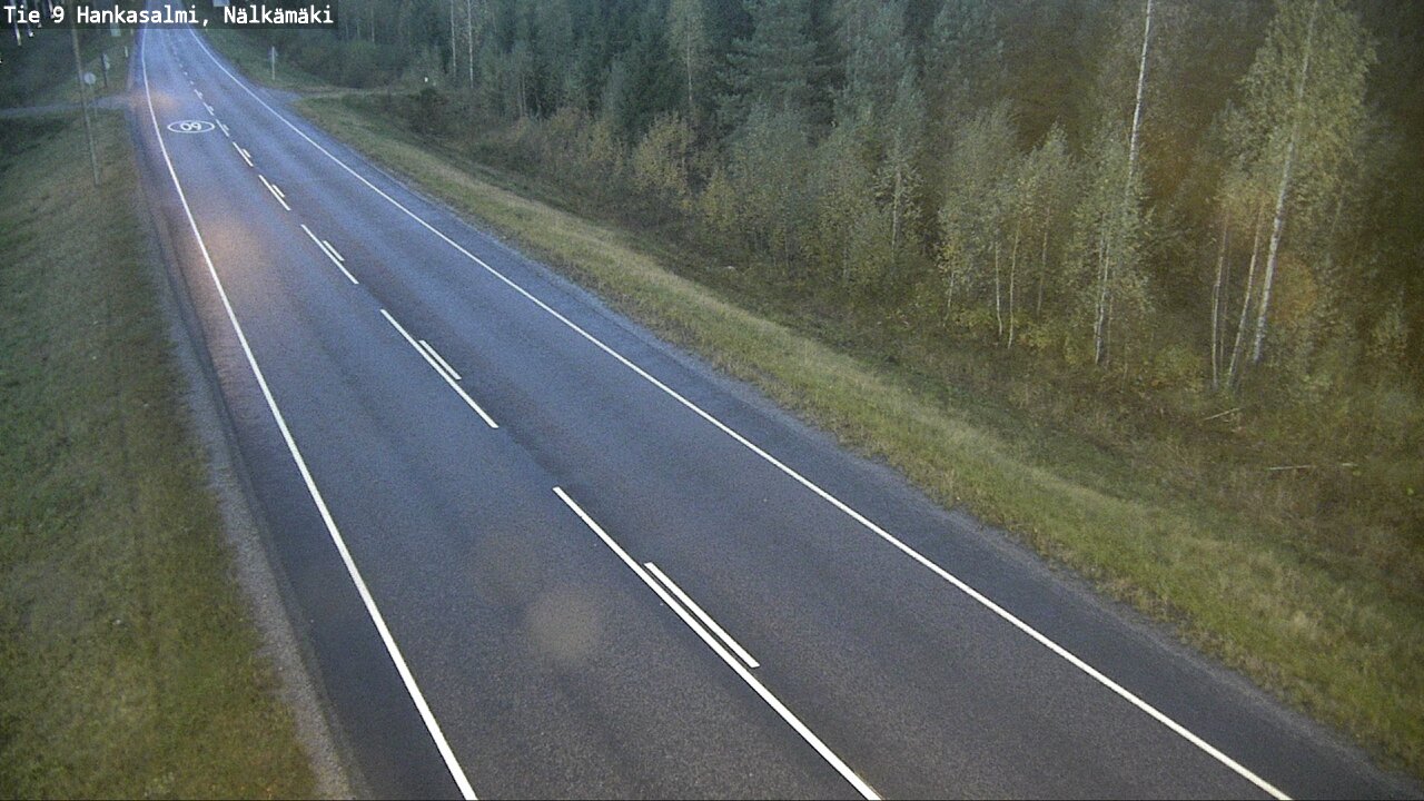 Weather Camera Image Väg 9 Hankasalmi, Nälkämäki, Hankasalmi, Keski-Suomi