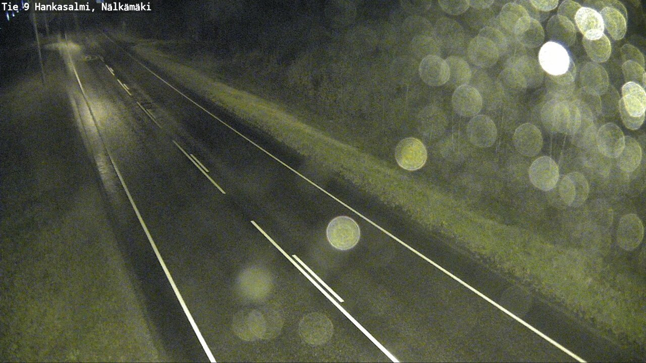 Weather Camera Image Väg 9 Hankasalmi, Nälkämäki, Hankasalmi, Keski-Suomi