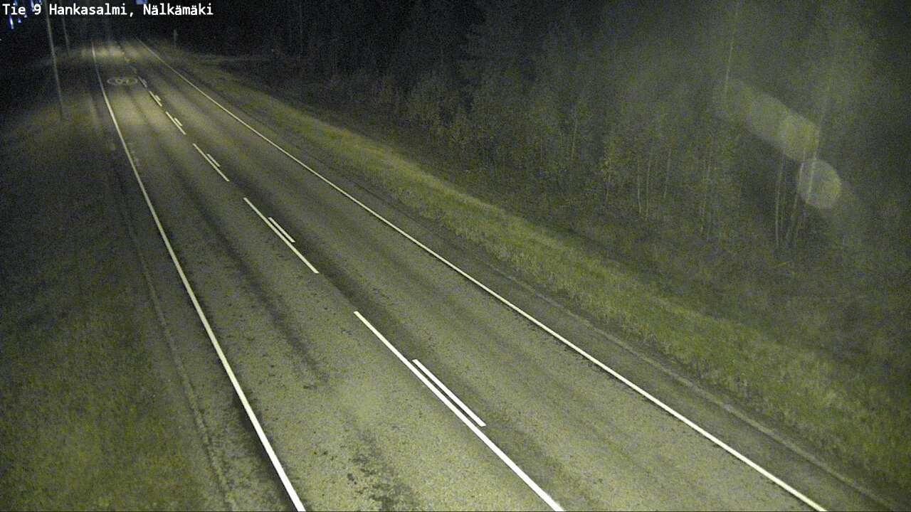 Weather Camera Image Väg 9 Hankasalmi, Nälkämäki, Hankasalmi, Keski-Suomi