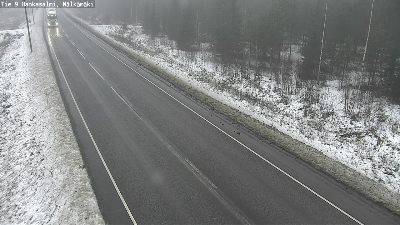 Weather Camera Image Väg 9 Hankasalmi, Nälkämäki, Hankasalmi, Keski-Suomi