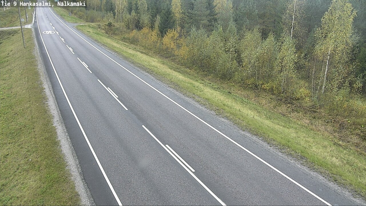 Weather Camera Image Väg 9 Hankasalmi, Nälkämäki, Hankasalmi, Keski-Suomi