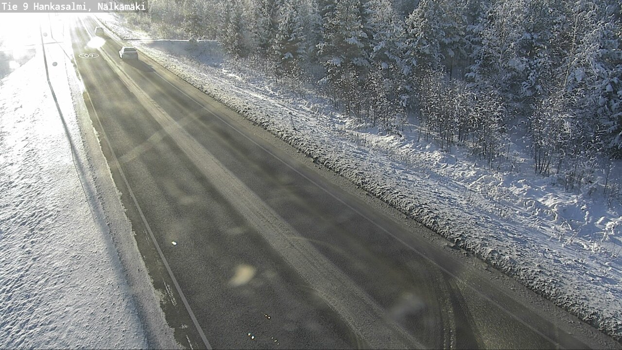 Weather Camera Image Väg 9 Hankasalmi, Nälkämäki, Hankasalmi, Keski-Suomi