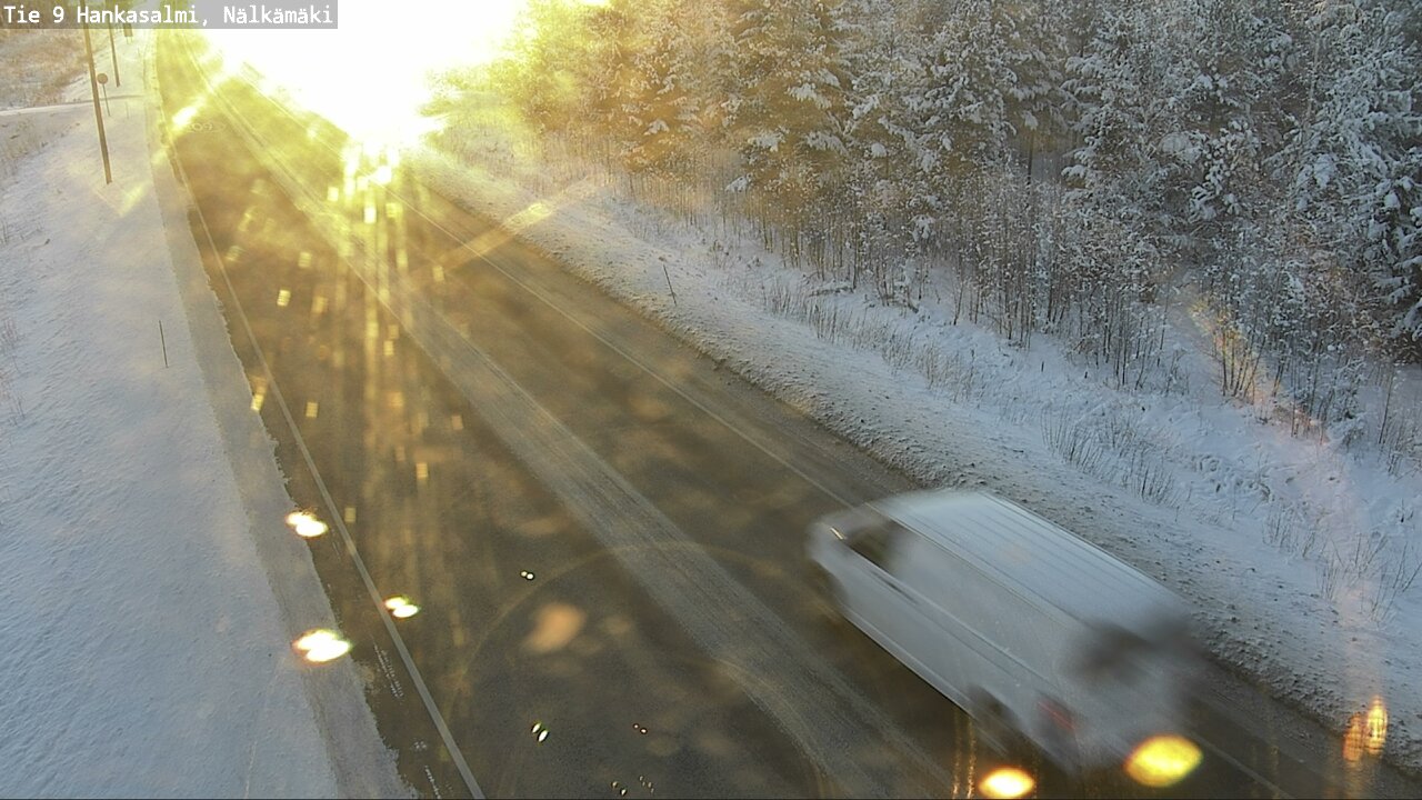 Weather Camera Image Väg 9 Hankasalmi, Nälkämäki, Hankasalmi, Keski-Suomi