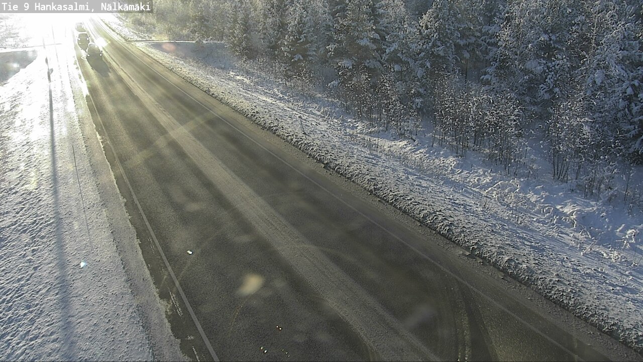 Weather Camera Image Väg 9 Hankasalmi, Nälkämäki, Hankasalmi, Keski-Suomi