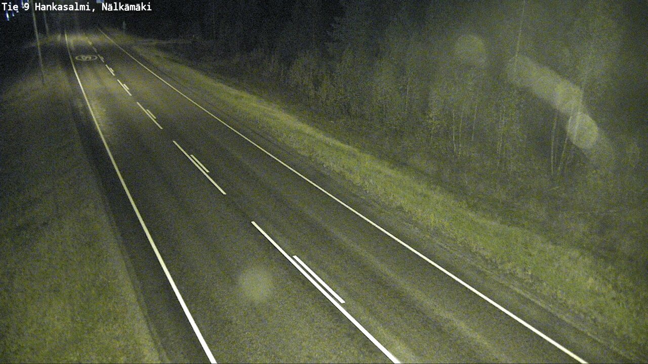 Weather Camera Image Väg 9 Hankasalmi, Nälkämäki, Hankasalmi, Keski-Suomi