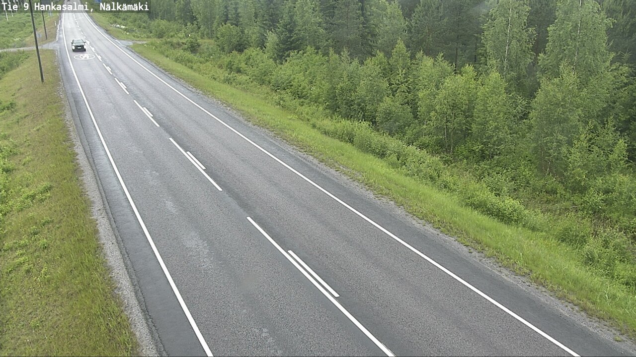 Weather Camera Image Road 9 Hankasalmi, Nälkämäki, Hankasalmi, Keski-Suomi