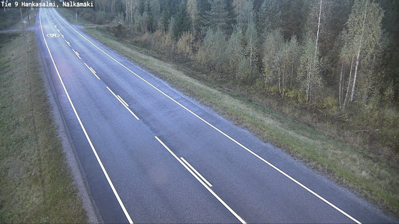 Weather Camera Image Väg 9 Hankasalmi, Nälkämäki, Hankasalmi, Keski-Suomi