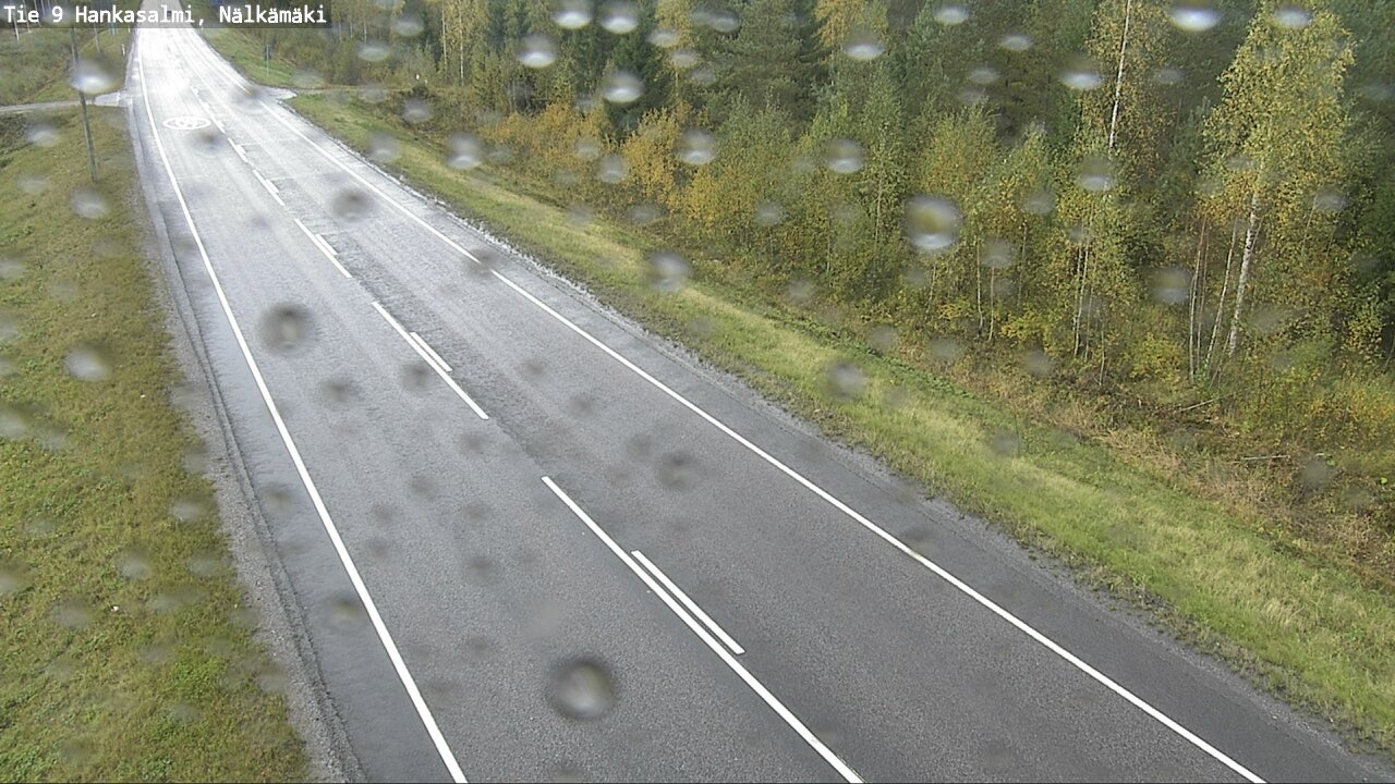 Weather Camera Image Väg 9 Hankasalmi, Nälkämäki, Hankasalmi, Keski-Suomi