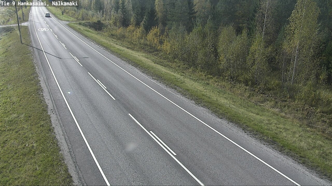Weather Camera Image Väg 9 Hankasalmi, Nälkämäki, Hankasalmi, Keski-Suomi