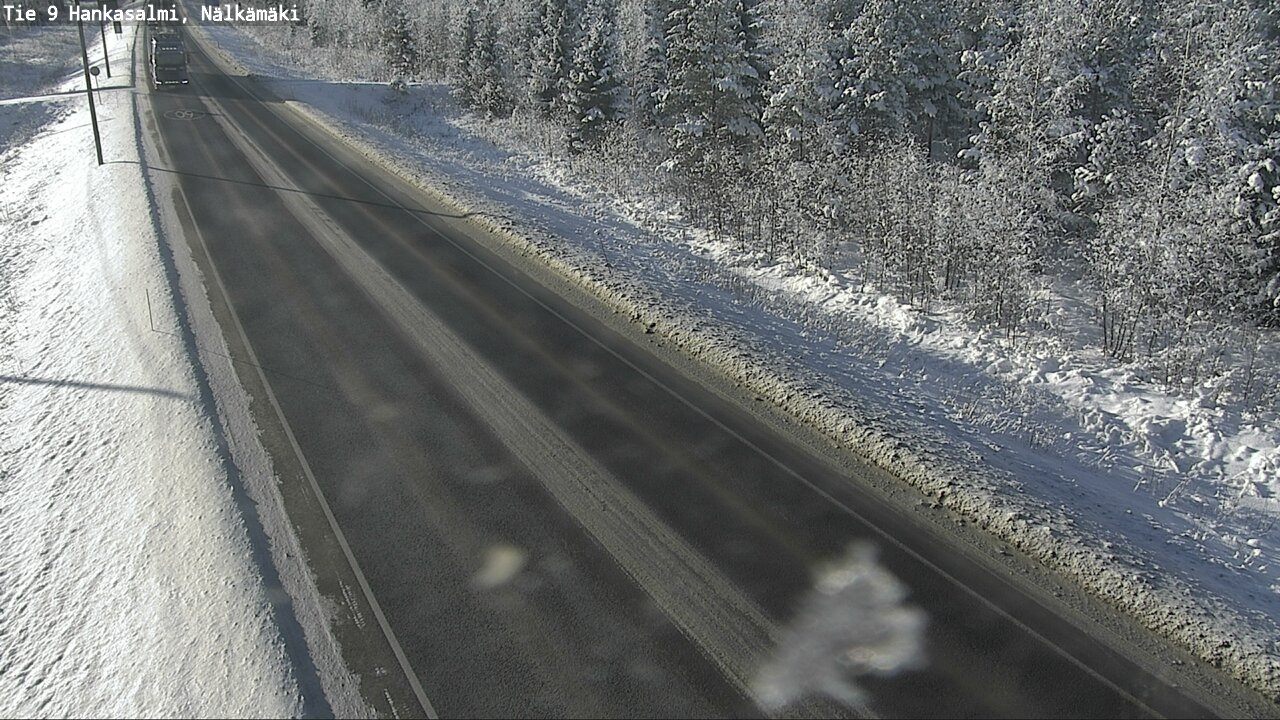 Weather Camera Image Väg 9 Hankasalmi, Nälkämäki, Hankasalmi, Keski-Suomi